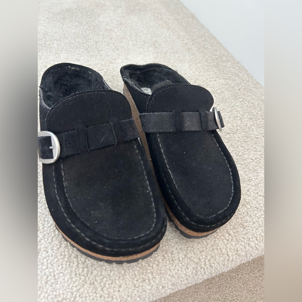 Birkenstock Black Suede Women's Shoes - Picture 3 of 9